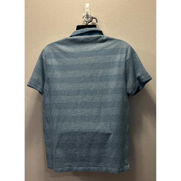 Michael Kors Women's Blue‎ Striped Short Sleeve Polo Shirt Size XXL - Picture 3 of 4